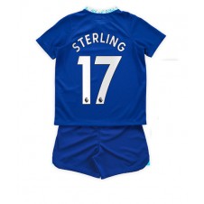 Chelsea Raheem Sterling #17 Hjemmedraktsett Barn 2022-23 Kortermet (+ korte bukser)